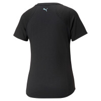 Puma Fit Logo T-Shirt Damen - schwarz/lila-M