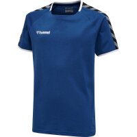 hummel Authentic Poly T-Shirt Kinder - blau/wei&szlig;