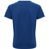 hummel Authentic Poly T-Shirt Kinder - blau/wei&szlig;
