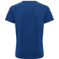 hummel Authentic Poly T-Shirt Kinder - blau/wei&szlig;-140