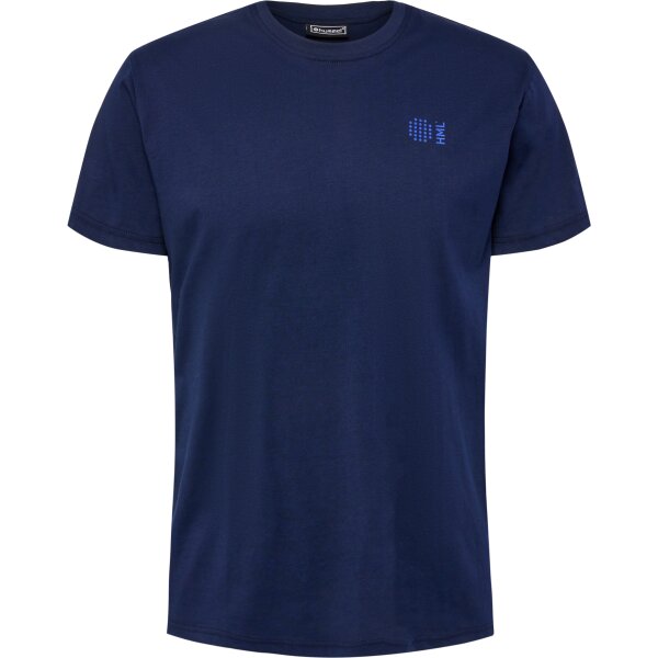 hummel Hmlcourt Cotton T-Shirt S/S Herren - marine - S