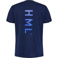 hummel Hmlcourt Cotton T-Shirt S/S Herren - marine - S