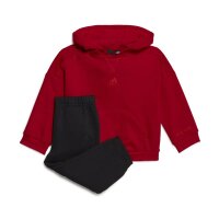adidas Fleece Jogginganzug Baby - rot/schwarz -74