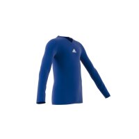adidas Team Base Shirt Longsleeve Kinder - blau
