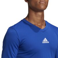adidas Team Base Shirt Longsleeve Herren - blau