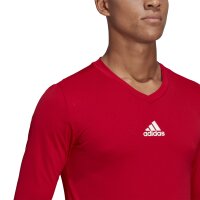 adidas Team Base Shirt Longsleeve Herren - rot