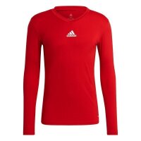 adidas Team Base Shirt Longsleeve Herren - rot XL