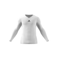 adidas Team Base Shirt Longsleeve Herren - weiß