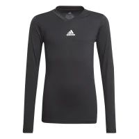adidas Team Base Shirt Longsleeve Kinder - schwarz