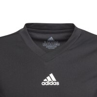 adidas Team Base Shirt Longsleeve Kinder - schwarz
