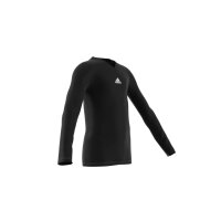 adidas Team Base Shirt Longsleeve Kinder - schwarz