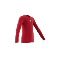 adidas Team Base Shirt Longsleeve Kinder - rot