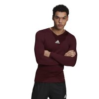 adidas Team Base Shirt Longsleeve Herren - bordeaux
