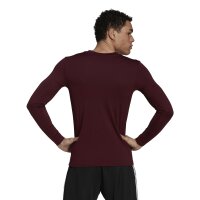 adidas Team Base Shirt Longsleeve Herren - bordeaux