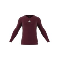 adidas Team Base Shirt Longsleeve Herren - bordeaux
