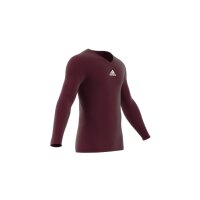 adidas Team Base Shirt Longsleeve Herren - bordeaux