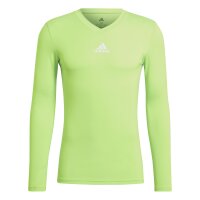 adidas Team Base Shirt Longsleeve Herren - neongrün