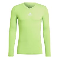 adidas Team Base Shirt Longsleeve Herren - neongrün