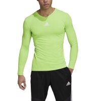 adidas Team Base Shirt Longsleeve Herren - neongrün