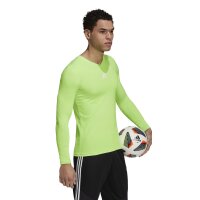 adidas Team Base Shirt Longsleeve Herren - neongrün