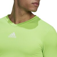 adidas Team Base Shirt Longsleeve Herren - neongrün