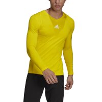 adidas Team Base Shirt Longsleeve Herren - gelb
