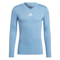 adidas Team Base Shirt Longsleeve Herren - hellblau