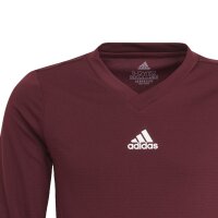 adidas Team Base Shirt Longsleeve Kinder - bordeaux