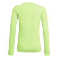 adidas Team Base Shirt Longsleeve Kinder - neongrün