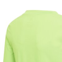 adidas Team Base Shirt Longsleeve Kinder - neongrün