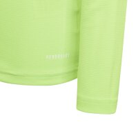 adidas Team Base Shirt Longsleeve Kinder - neongrün