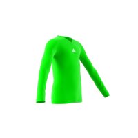 adidas Team Base Shirt Longsleeve Kinder - neongrün