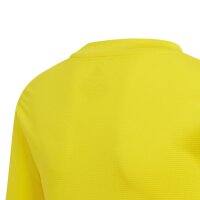 adidas Team Base Shirt Longsleeve Kinder - gelb