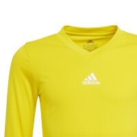 adidas Team Base Shirt Longsleeve Kinder - gelb