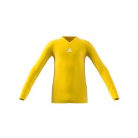 adidas Team Base Shirt Longsleeve Kinder - gelb