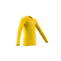 adidas Team Base Shirt Longsleeve Kinder - gelb