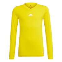 adidas Team Base Shirt Longsleeve Kinder - gelb 176