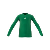 adidas Team Base Shirt Longsleeve Kinder - grün