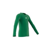 adidas Team Base Shirt Longsleeve Kinder - grün