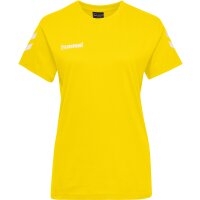 hummel hmlGO Cotton T-Shirt kurzarm Damen - sports yellow