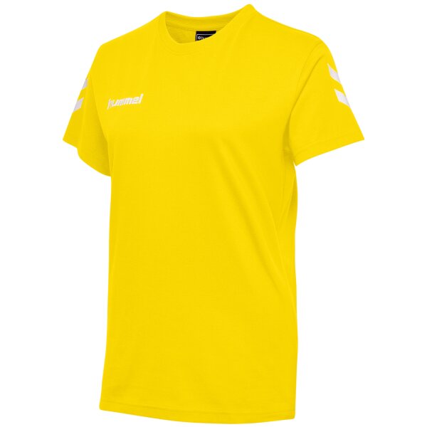 hummel Hmlgo Cotton T-Shirt S/S - Damen - sports yellow - XL
