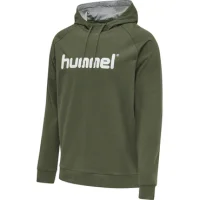hummel hmlGO Cotton Logo Hoodie Herren - khaki
