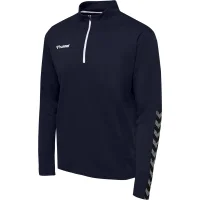 hummel Hmlauthentic Half Zip Sweatshirt - Herren - marine