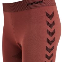 hummel First Seamless Short Tight Damen - marsala