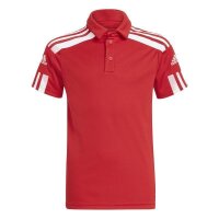 adidas Squadra 21 Poloshirt Kinder - rot/weiß 140