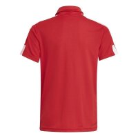 adidas Squadra 21 Poloshirt Kinder - rot/weiß 140
