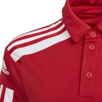 adidas Squadra 21 Poloshirt Kinder - rot/weiß 140