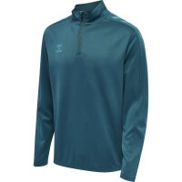 hummel Hmlcore Xk Half Zip Poly Sweatshirt - blue coral
