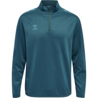 hummel Hmlcore Xk Half Zip Poly Sweatshirt - blue coral