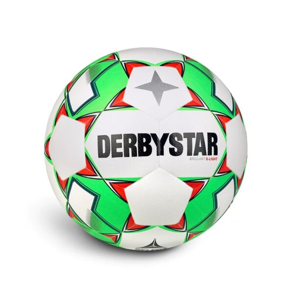 Derbystar Brilliant DB S-Light v23 Fußball - weiß/grün/rot-3